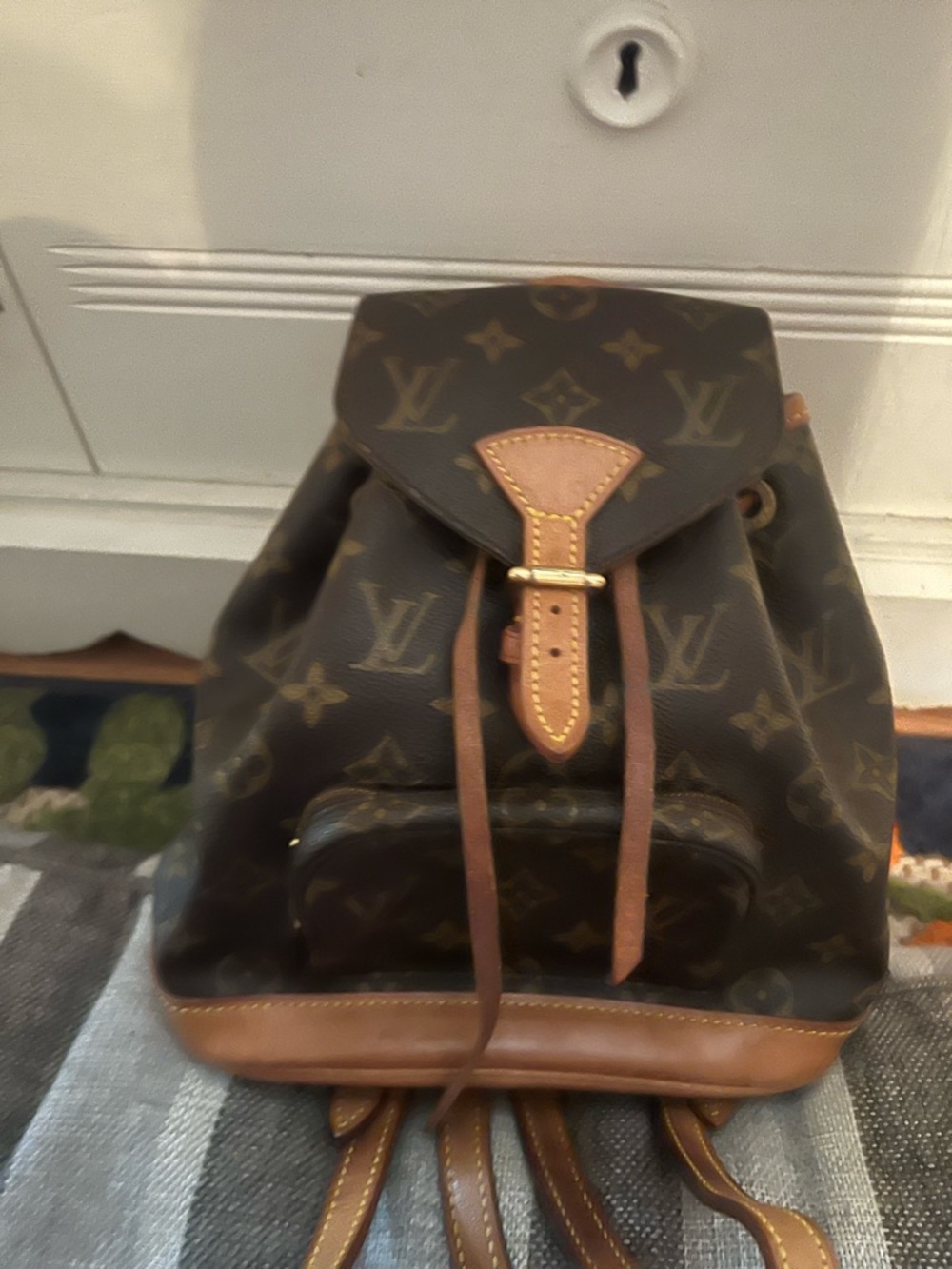 Louis Vuitton Monogram Mini Backpack with Tan Leather Trim
Lovingly used!